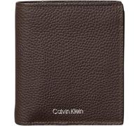 Calvin Klein Geldbörse Foil Emboss Slim Trifold Lv04D1063G Herren Leder Braun mit Logoschriftzug