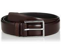 Calvin Klein Herren Gürtel 3.5 cm Bombed Belt Ledergürtel, Braun (Dark Brown), 105 cm