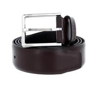 Calvin Klein Herren Gürtel 3.5 cm Bombed Belt Ledergürtel, Braun (Dark Brown), 85 cm
