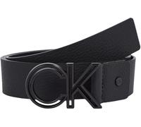 Calvin Klein Herren Gürtel aus Leder, Schwarz (Ck Black Smooth), 85 cm