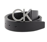 Calvin Klein Herren Gürtel Ck Buckle Belt Ledergürtel, Schwarz (Ck Black), 115 cm