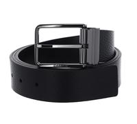 Calvin Klein Herren Gürtel Ledergürtel, Schwarz (Ck Black/Dk Brown), 100 cm