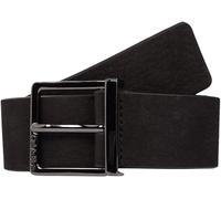 Calvin Klein Herren Gürtel Sleek Square Nubuck eckige Schnalle, Schwarz (Ck Black Nubuck), 90 cm