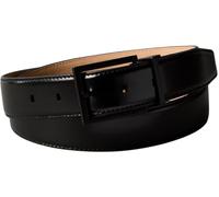 Calvin Klein Herren Gürtel Square Buckle Smooth 3,2 cm Eckige Schnalle, Schwarz (Black/Matte Black), 95 cm