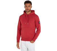Calvin Klein Herren Hoodie Badge mit Kapuze, Rot (Garnet) ,S