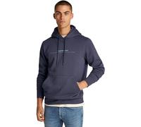 Calvin Klein Herren Hoodie Minimal Logo mit Kapuze, Grau (Ebony), XS