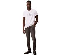 Slim-fit-Jeans CALVIN KLEIN JEANS "SLIM TAPER JEANS", Herren, Gr. 38, Länge 32, hearst grau, Denim/Jeans, Obermaterial: 98% Baumwolle, 2% Elasthan, unifarben, slim fit lang, Jeans Slim-fit-Jeans, Slim