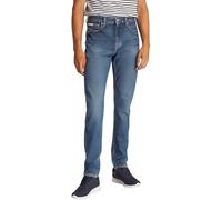 Tapered-fit-Jeans CALVIN KLEIN JEANS "SLIM TAPER", Herren, Gr. 30, Länge 34, blau (denim medium), Denim/Jeans, Obermaterial: 99% Baumwolle, 1% Elasthan, unifarben, slim fit knöchellang, Jeans Tapered-