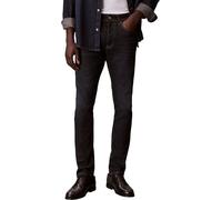 Skinny-fit-Jeans CALVIN KLEIN JEANS "SKINNY JEANS", Herren, Gr. 33, Länge 30, vintage rinse, Denim/Jeans, Obermaterial: 80% Baumwolle, 12% Polyester, 6% Elastomultiester, 2% Elasthan, unifarben, skinn
