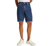 Calvin Klein Herren Jeans Shorts Regular aus Baumwolle, Blau (Denim Dark), 33W