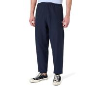 Sweathose CALVIN KLEIN JEANS "PREMIUM TERRY MONOGRAM JOGGER", Herren, Gr. M, N-Gr, blau (schwarz sapphire), Web, Obermaterial: 86% Baumwolle, 14% Polyester, unifarben, regular fit lang, Hosen Sweathos