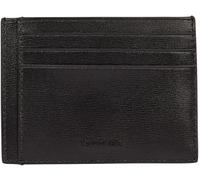 Calvin Klein Herren Kartenetui Clean Essential Cardholder aus Leder, Schwarz (Ck Black Palmellato), Einheitsgröße