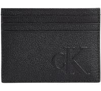Calvin Klein Herren Kartenetui Sculpted Impression Card Case aus Leder, Schwarz (NA Black), Einheitsgröße