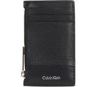 Calvin Klein Herren Kartenetui Subtle Mix Cardholder aus Leder, Schwarz (Black Grain/Smooth), Einheitsgröße