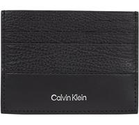 Calvin Klein Herren Kartenetui Subtle Mix Cardholder aus Leder, Schwarz (Black Grain/Smooth), Einheitsgröße