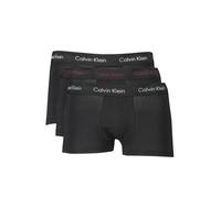 Calvin Klein Herren 3er Pack Boxershorts Low Rise Trunks Unterwäsche, Schwarz (B- White, Twny Port, Porpoise Logos), S