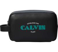 Calvin Klein Herren Kulturbeutel Graphic mit Trageschlaufe, Schwarz (Black), Einheitsgröße