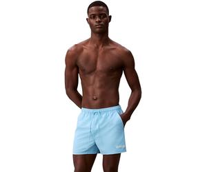 Calvin Klein Herren Kurze Badehose mit Kordelzug, LV00N61048, Blau (Chilly Blue), Größe XL