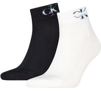 Calvin Klein Herren Kurzsocken Quarter Monogram 2er Pack 39|40|41|42 2 Stk.