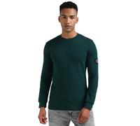 Calvin Klein Herren Langarmshirt Badge Waffle Basic, Mehrfarbig (Ponderosa Pine), XXS