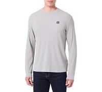 Calvin Klein Herren Langarmshirt Waffle Badge Tee mit Rundhalsausschnitt, Grau (Formal Gray), XXL