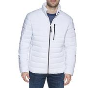 Calvin Klein Herren Leichte Puffer Wasserabweisende Daunenjacke Jacke, Weiss/opulenter Garten, XL