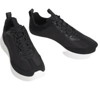 Sneaker CALVIN KLEIN "LIGHT EVA RUNNER", Herren, Gr. 46, schwarz, weiß, Leder, Textil, unifarben, Basic, Schuhe Sneaker, Freizeitsneaker, Halbschuh, Schnürschuh mit CK-Logo (58756359-46) schwarz, weiß
