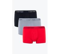 Calvin Klein 3 Pack Low Rise Trunks - Micro Stretch Black, Convoy, Red Ga Größe: S | Unterhosen Outlet | Herren | Rot