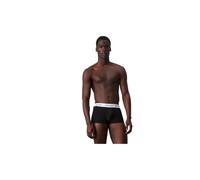 Calvin Klein Herren Boxershorts, 3er Pack - Trunks, Icon Stretch, Logobund Schwarz/Weiß/Grau 3XL