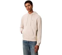 Sweatshirt CALVIN KLEIN JEANS "MONOGRAM HOODIE", Herren, Gr. XL, grau (chalk), Sweatware, Obermaterial: 100% Baumwolle, unifarben, casual, regular fit normal, Rundhals, Langarm Bündchen, Sweatshirts, 