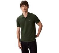 Poloshirt CALVIN KLEIN JEANS "SS CASUAL PIQUE CLASSIC POLO", Herren, Gr. XXL, grün (sycamore), Jersey, Obermaterial: 100% Baumwolle, klassisch normal, Rundhals, eingesetzt angesetztes Bündchen, Shirts