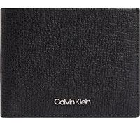 Calvin Klein Lederbörse Minimalism Bifold 6CC W/Bill Schwarz Einheitsgröße