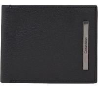 Calvin Klein Herren Portemonnaie Modern Bar Bifold Leder, Schwarz (Ck Black), Onesize