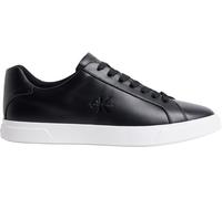 Sneaker CALVIN KLEIN "LOW PROF CUPSOLE LTH", Herren, Gr. 39, schwarz-weiß (schwarz, weiß), Leder, Lederimitat, unifarben, Basic, Schuhe Sneaker, Freizeitschuh, Halbschuh, Schnürer mit CK-Label (775825