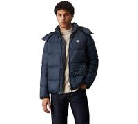 Calvin Klein Herren Pufferjacke Essentials Down Jacket mit Kapuze, Blau (Ink), XS