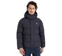 Calvin Klein Herren Pufferjacke Essentials mit Kapuze, Blau (Ink), M
