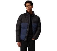 Calvin Klein Herren Pufferjacke Non Down Blocking Puffer Übergangsjacke, Ink/Ck Black (Mehrfarbig), L