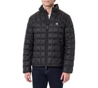 Steppjacke CALVIN KLEIN JEANS, Herren, Gr. XL, schwarz, Web, Obermaterial: 100% Polypropylen, unifarben, regular fit normal, hoch geschlossener Ausschnitt, abgesteppte Kante, Jacken Steppjacke, Stehkr