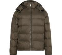 Calvin Klein Jeans Daunenjacke Nylon Zip-Off mit Kapuze Herren Schlamm L