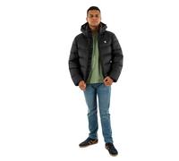 Calvin Klein Herren Pufferjacke Nylon Zip Off mit Kapuze, Schwarz (Black), XXL