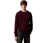 Calvin Klein Herren Pullover Relaxed Crewneck aus Baumwolle, Violett (Passion Plum), S