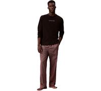 Calvin Klein Underwear Relaxed Fit Pyjama-Set mit Logo-Stitching in Bordeaux, Größe M