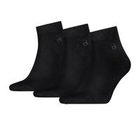 Kurzsocken CALVIN KLEIN "CK MEN QUARTER", Herren, Gr. 43-46, schwarz, Baumwollmischung, normal, Socken, Rippenbündchen, Cotton-Mix, elastisch (87901066-43) schwarz