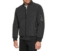 Calvin Klein Herren Quilted Zipper Detail Jacket Jacke, Flight Black, XL