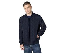 Calvin Klein Herren Quilted Zipper Detail Jacket Jacke, Flight True Navy, L