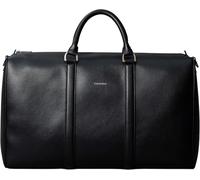 Calvin Klein Weekender Reisetasche Raised Duffle – Lederimitat, 45,5×27,5×21 cm – schwarz