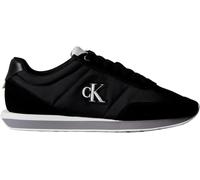 Calvin Klein Herren Retro Runner ESS Mix Mat Ym0ym01361Low Top, Schwarz Schwarz Stormfront Vaporous White, 45 EU
