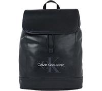 Calvin Klein Monogram Soft Flap Backpack 43 Black