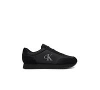 Calvin Klein Herren Runner Sneaker Retro Iconic Schuhe, Schwarz (Triple Black), 43