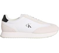 Calvin Klein Sneaker RETRO RUNNER LACE UP NY-SU Herren Leder Kontrast Weiß/Schwarz Größe 45